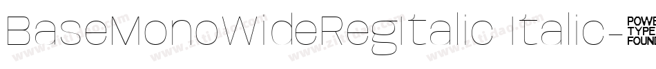 BaseMonoWideRegItalic Italic字体转换